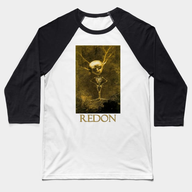 Spirit of the Forest by Odilon Redon Baseball T-Shirt by Naves